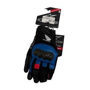 Alpinestars Honda SMX Z WP Drystar Motorcycle Gloves Black Blue size Small NWT